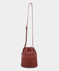 J&M Davidson mini Carnival borsa secchiello, terracotta pelle