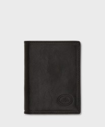 The Bridge Story compact wallet, 6 cc, brown leather