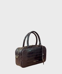 Christian Lacroix Zoe crocodile-print leather shoulder bag