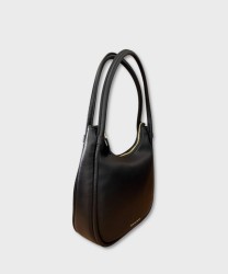 Christian Lacroix Carole black leather hobo shoulder bag