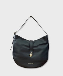 Christian Lacroix Lucie black leather shoulder bag