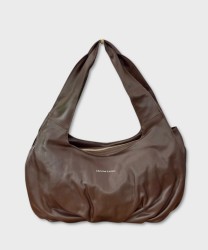 Christian Lacroix Lise shoulder bag in dark brown leather