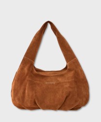 Christian Lacroix Lise brown suede shoulder bag