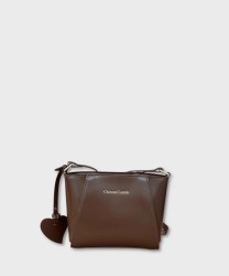 Christian Lacroix Laurenè borsa a tracolla in pelle marrone