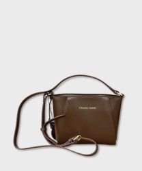 Christian Lacroix Laurenè brown leather shoulder bag