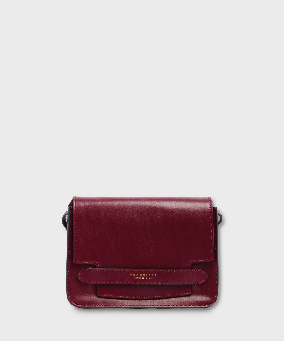 The Bridge Lucrezia shoulder bag in Barolo red...