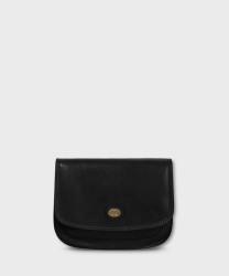 The Bridge Story Black Leather Shoulder Bag