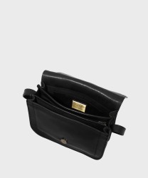 The Bridge Story Black Leather Shoulder Bag