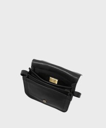 The Bridge Story Black Leather Shoulder Bag