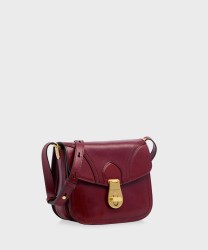 The Bridge Mia borsa a tracolla in pelle rosso barolo
