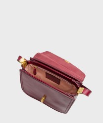 The Bridge Mia borsa a tracolla in pelle rosso barolo