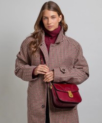 The Bridge Mia borsa a tracolla in pelle rosso barolo
