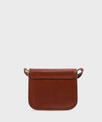 The Bridge Mia brown leather shoulder bag