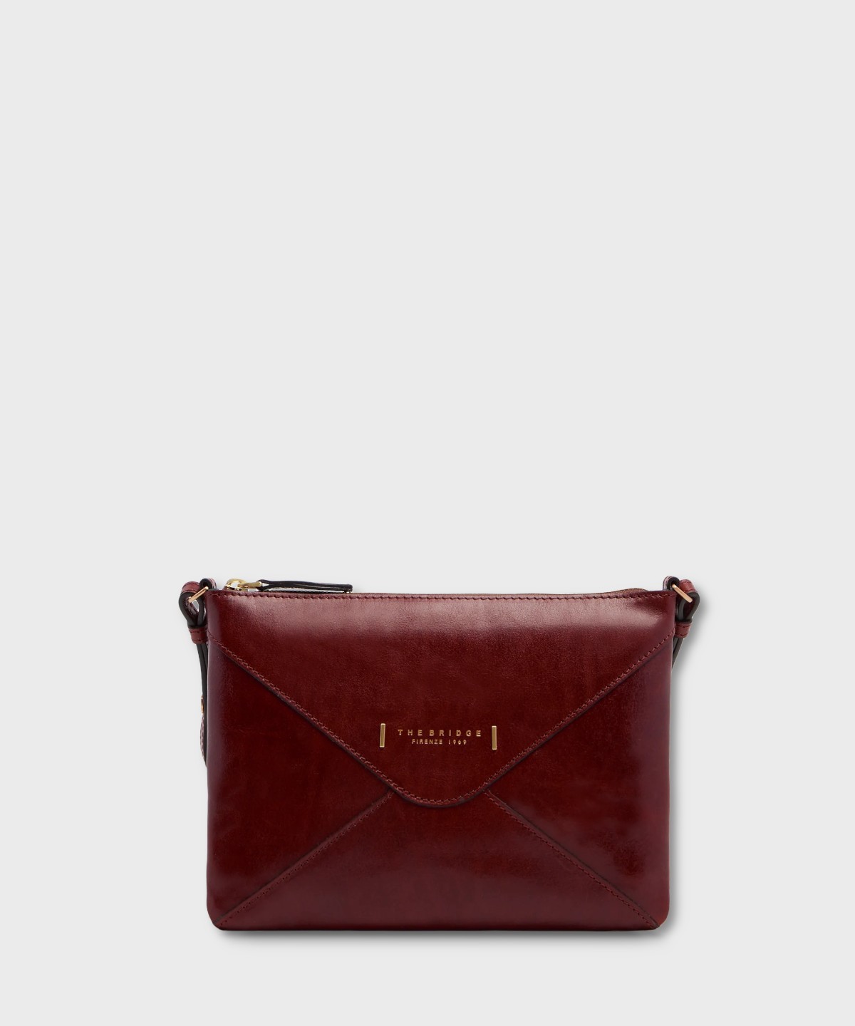 The Bridge Frida shoulder bag in Barolo red...