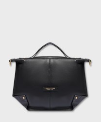 The Bridge Icons borsa a mano e a tracolla in pelle nera