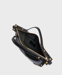 The Bridge Icons borsa a mano e a tracolla in pelle nera
