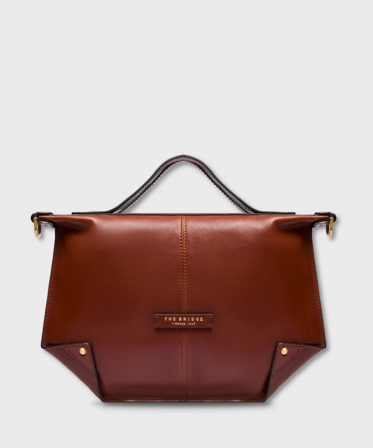 The Bridge Icons brown leather handbag and...