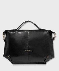 The Bridge Icons 50 cm borsa a mano e a tracolla in pelle nera