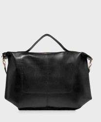 The Bridge Icons 50 cm borsa a mano e a tracolla in pelle nera