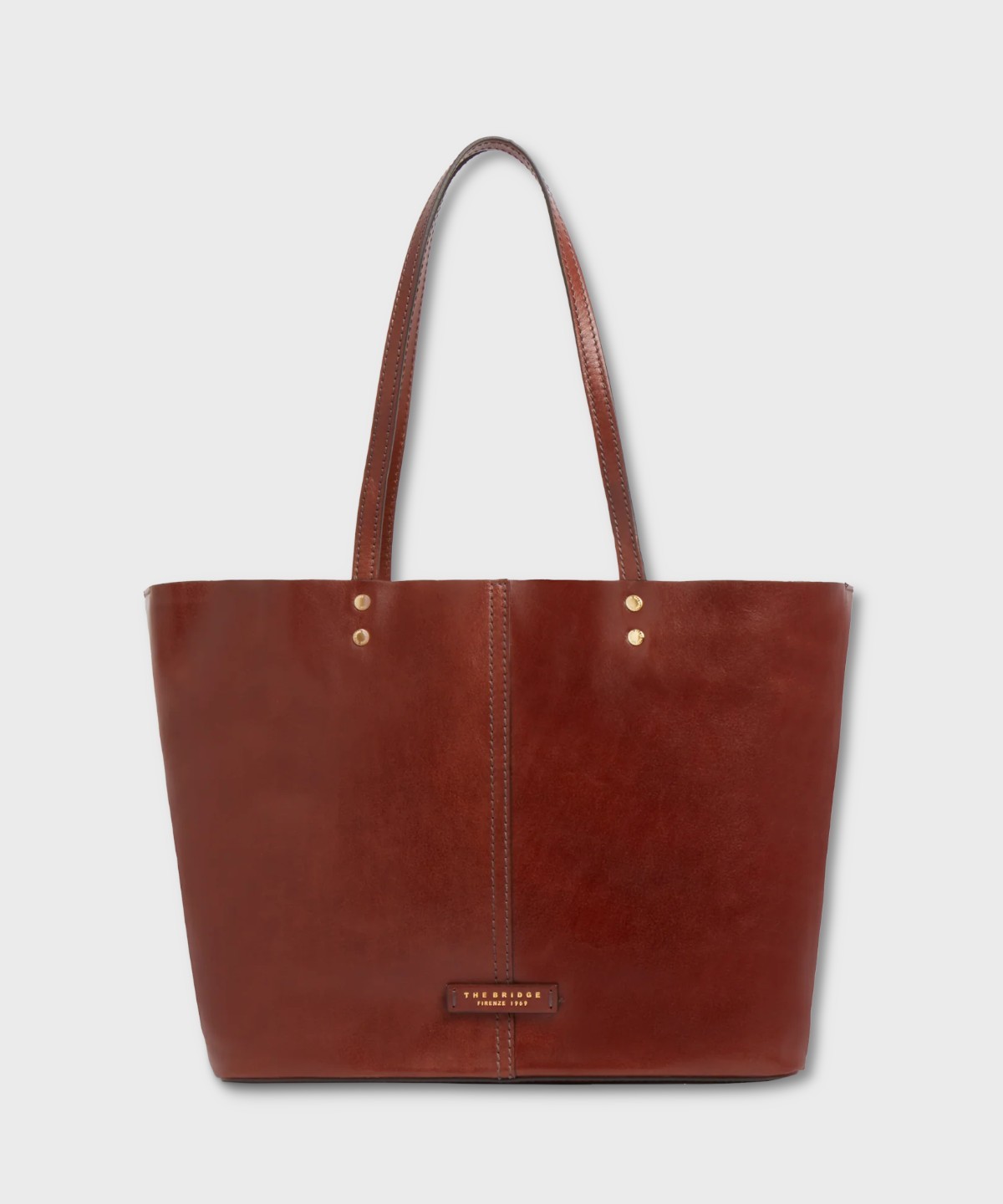 The Bridge Lisa brown leather shopper bag