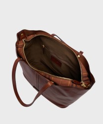 The Bridge Lisa brown leather shopper bag