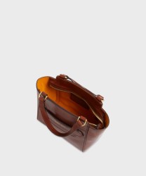 The Bridge Lucrezia brown leather handbag and shoulder bag