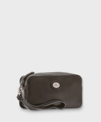 The Bridge Story clutch bag with black leather wristlet