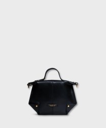 The Bridge Unica Bag borsa a mano e a tracolla in pelle nera