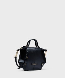 The Bridge Unica Bag borsa a mano e a tracolla in pelle nera