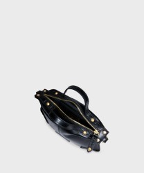 The Bridge Unica Bag borsa a mano e a tracolla in pelle nera