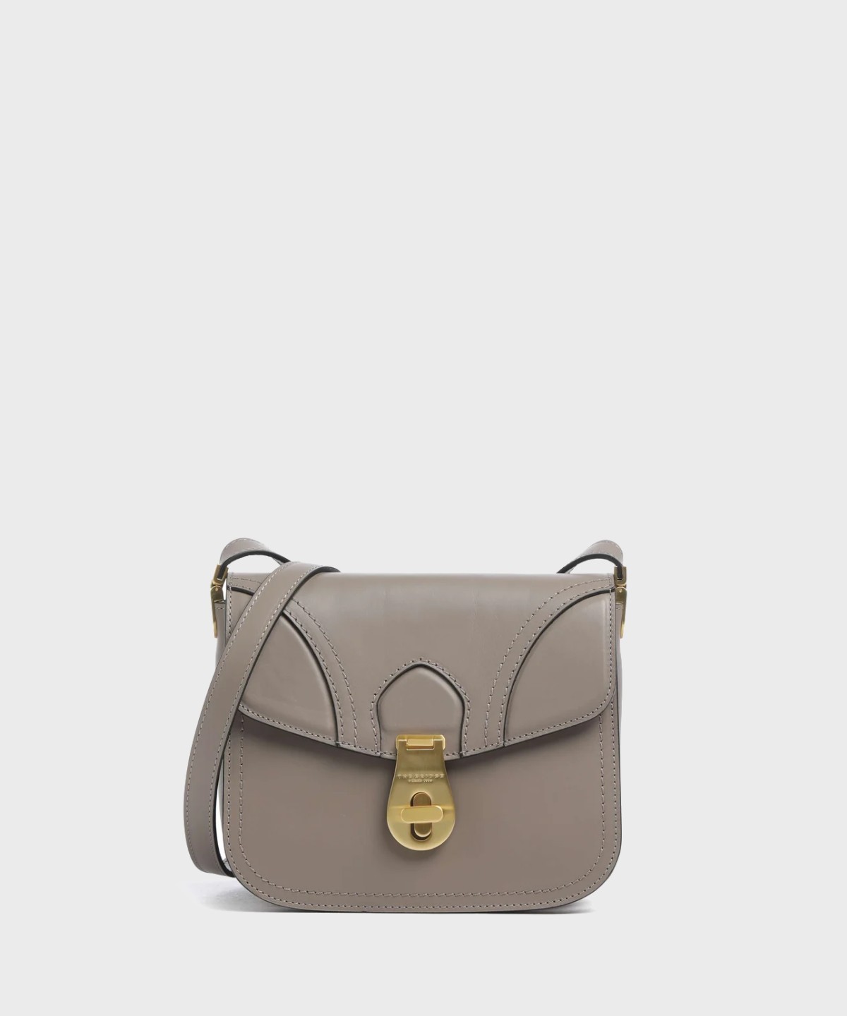 The Bridge Mia shoulder bag in greige leather
