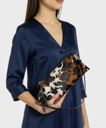 Ripani Patrizia borsa a spalla e a tracolla in pelle mucca nero