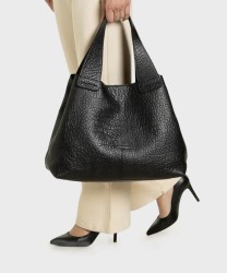 Ripani Nadia borsa a spalla e a tarcolla in pelle nera