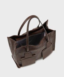 Ripani Alda brown leather shoulder bag