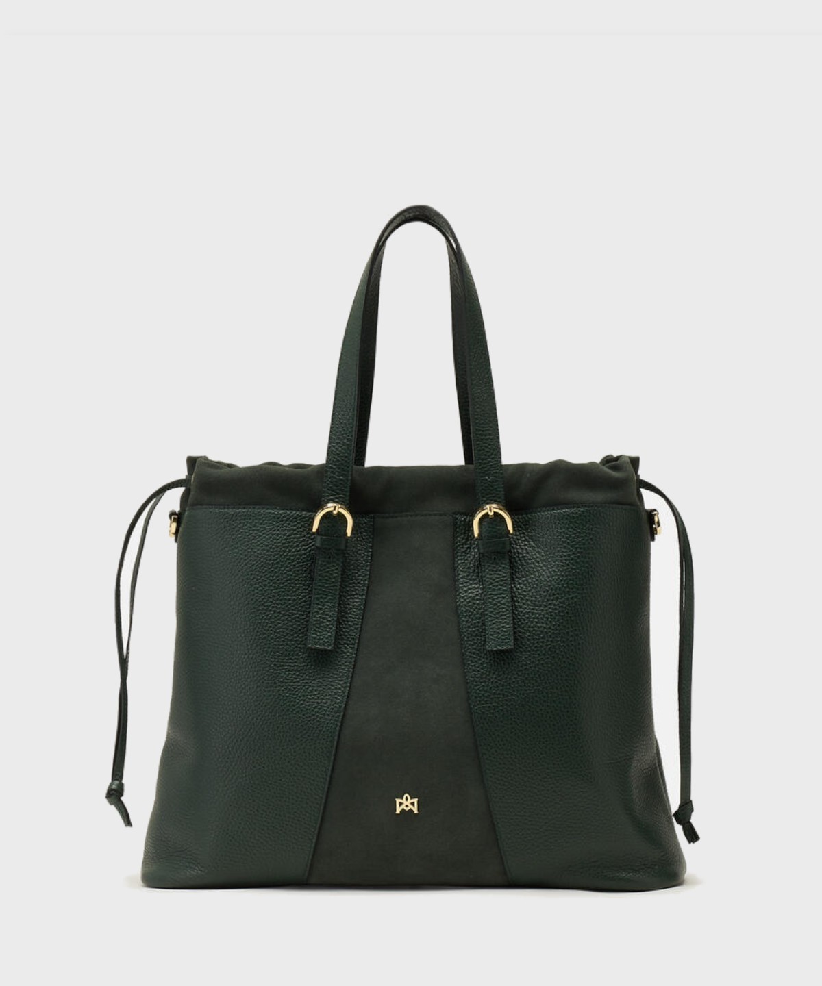 Cuoieria Fiorentina Sybel shoulder bag in moss green leather and suede