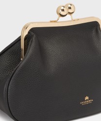 Cuoieria Fiorentina Joy borsa clutch con tracolla in pelle nera