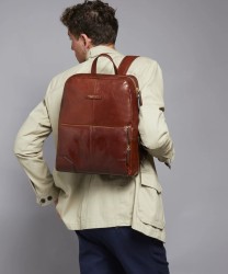 The Bridge Vespucci zaino porta pc 15,6'' in pelle marrone