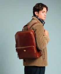 The Bridge Story zaino due scomparti porta pc 15,6'' in pelle