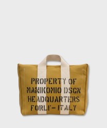 Manikomio Dsgn 38 borsone, mustard pelle