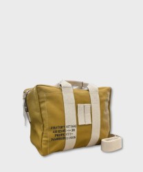 Manikomio Dsgn 38 borsone, mustard pelle