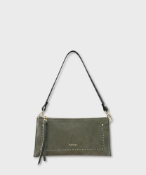 Ripani Patrizia borsa a spalla e a tracolla in pelle e suede