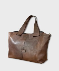 Ripani Nadia borsa a spalla e a tracolla in pelle marrone