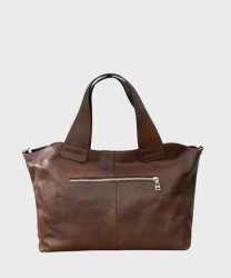 Ripani Nadia brown leather shoulder and crossbody bag