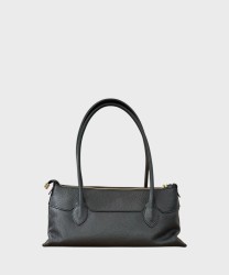 Ripani Mia black cowhide shoulder and crossbody bag