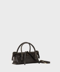 Cuoieria Fiorentina Holly Small shoulder bag and crossbody bag in black Texas leather