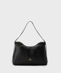 Cuoieria Fiorentina Eva square hobo bag in black leather