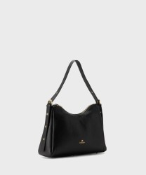 Cuoieria Fiorentina Eva borsa hobo squadrata in pelle nera