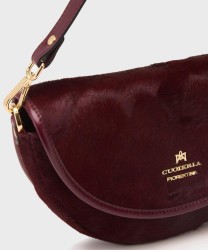 Cuoieria Fiorentina Dora Small shoulder and cross-body bag in cherry red pony skin