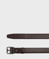 Piquadro Modus Special dark brown leather belt