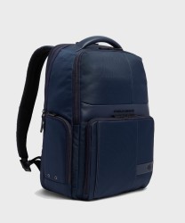 Piquadro Wollem zaino espandibile porta pc 15,6" in tessuto blu